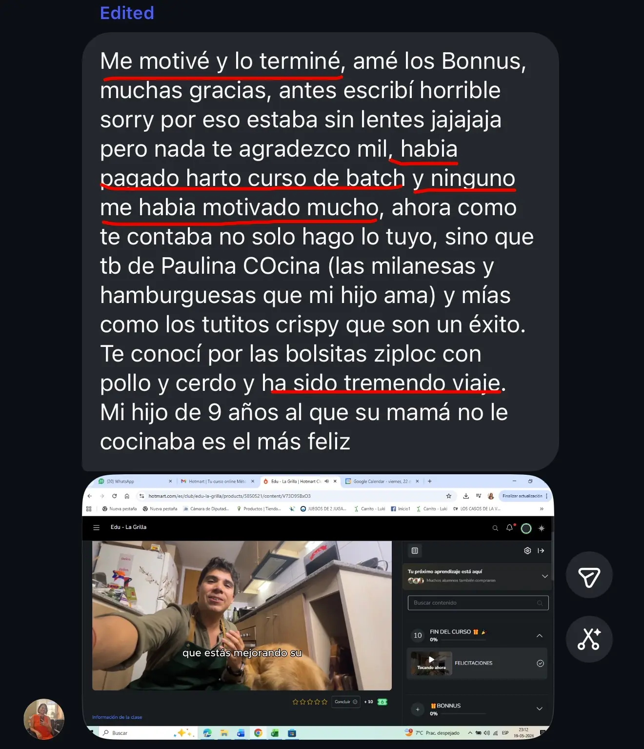 Resultado de estudiante